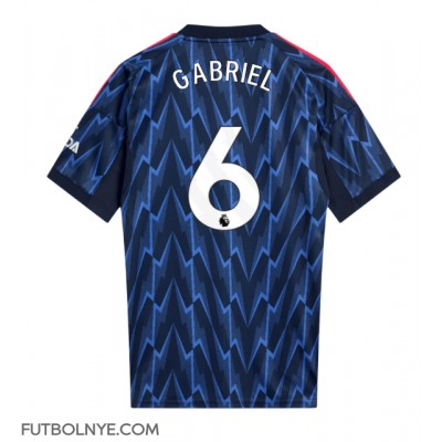 Camiseta Arsenal Gabriel Magalhaes #6 Visitante Equipación 2025-26 manga corta Camiseta Arsenal Gabriel Magalhaes #6 Visitante Equipación 2025-26 manga corta